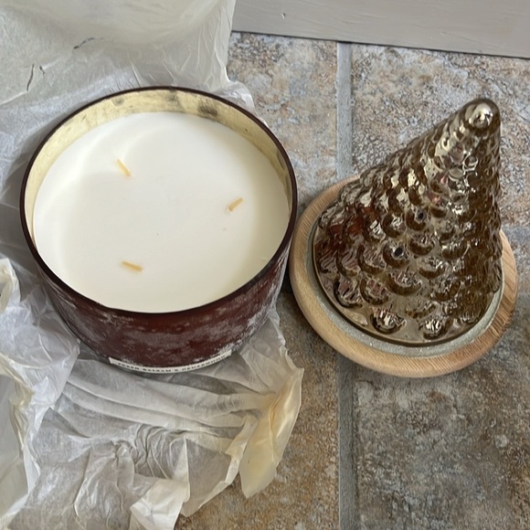 Anthropologie Glass Forest Candle Large NIB - Picture 8 of 16